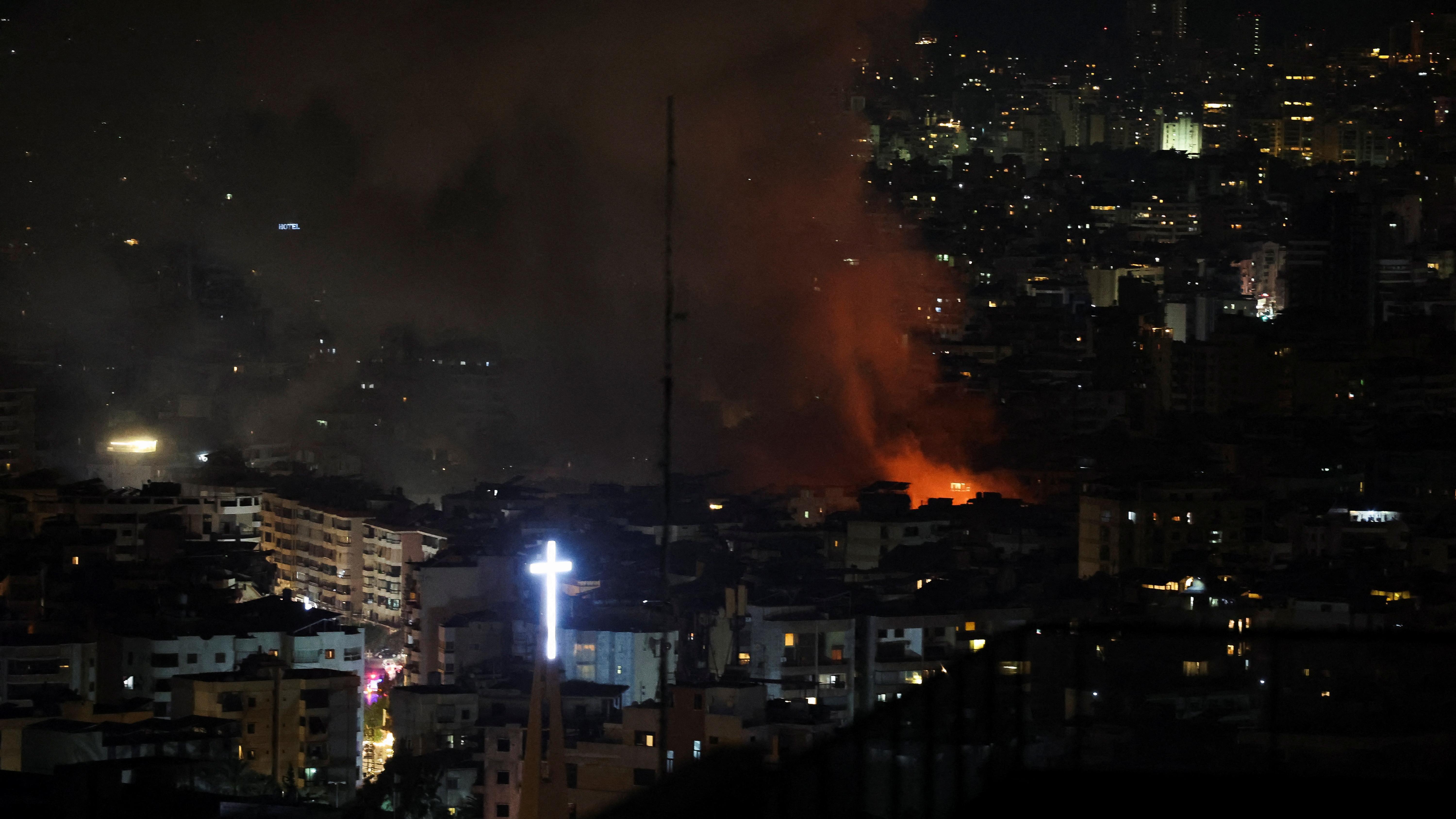 Israel strikes southern Beirut on eve of religious holiday
