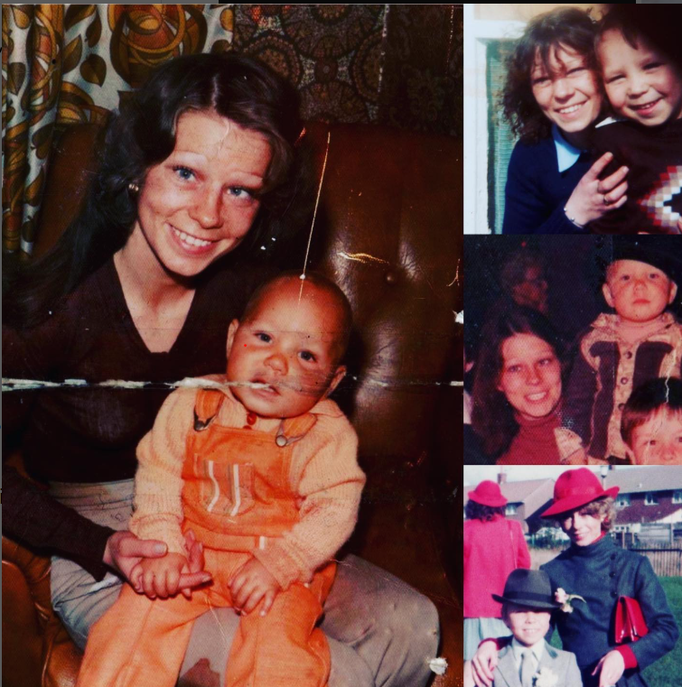 Graham compartilhou essas imagens de sua infância ao lado da sua mãe em sua conta do Instagram